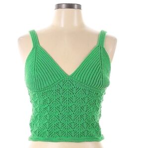 Zara Vibrant Green Knit Top